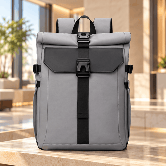 Premium Roll-Top Laptop Backpack
