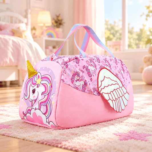 Pink Unicorn Kids Picnic Bag