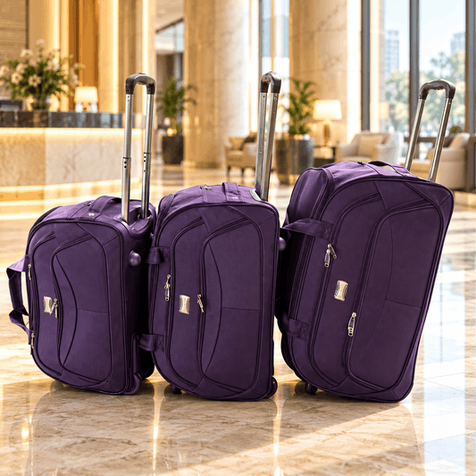 Soft-Sided Rolling Duffel Travel Bag Set