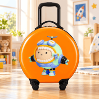Kids Space Explorer Printed Hard-Shell Trolley Bag