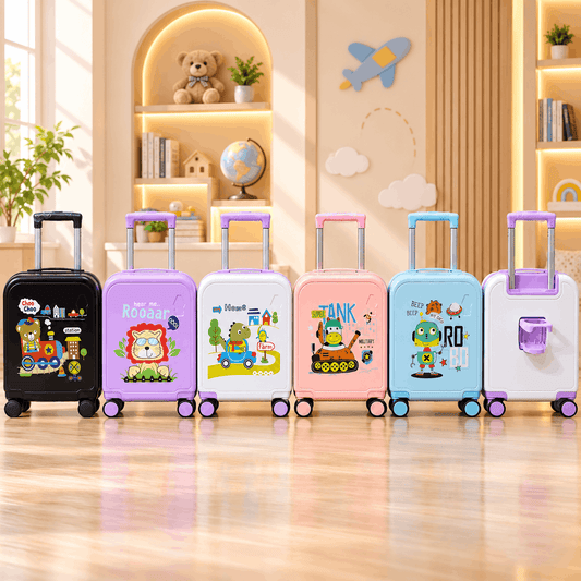 Kids Fun Print Hard-Shell Trolley Bag
