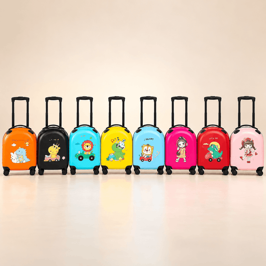 Kids Fun Character Printed Hard-Shell Trolley Bag