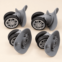 Premium Luggage Wheel Replacement with Protective Housing