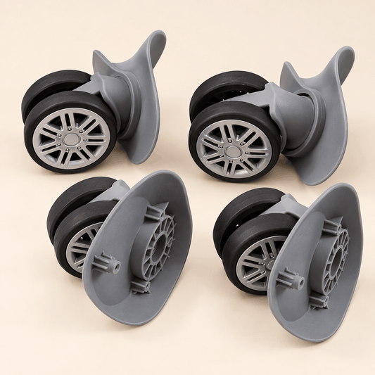 Premium Luggage Wheel Replacement with Protective Housing