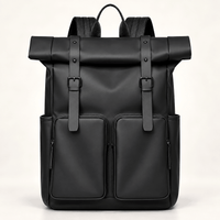 Premium Roll-Top Double Pocket Backpack