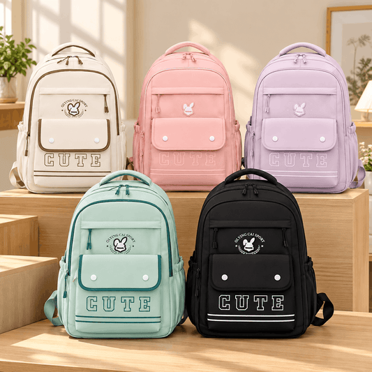 Cute Multi-Compartment School Backpack