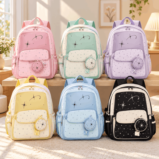Dreamy Star Print School Backpack