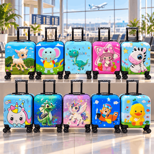 Cartoon Printed Trolley Suitcase