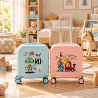 Cartoon Printed Trolley Suitcase
