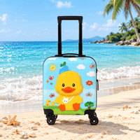 Cartoon Printed Trolley Suitcase