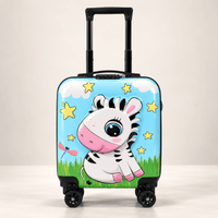 Cartoon Printed Trolley Suitcase