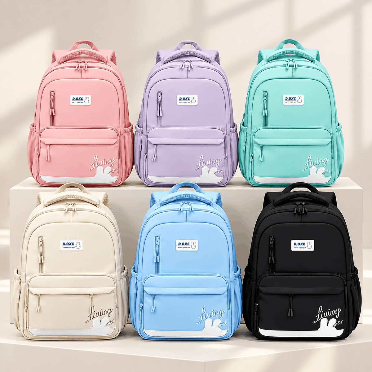 Premium Multi-Color School Backpack