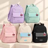Premium Gingham Pocket School Backpack