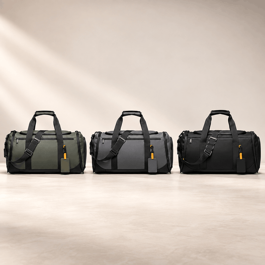 Premium Charcoal Executive Travel Duffle Bag