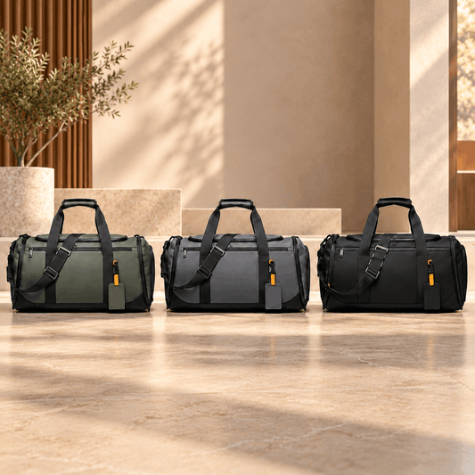 Premium Charcoal Executive Travel Duffle Bag