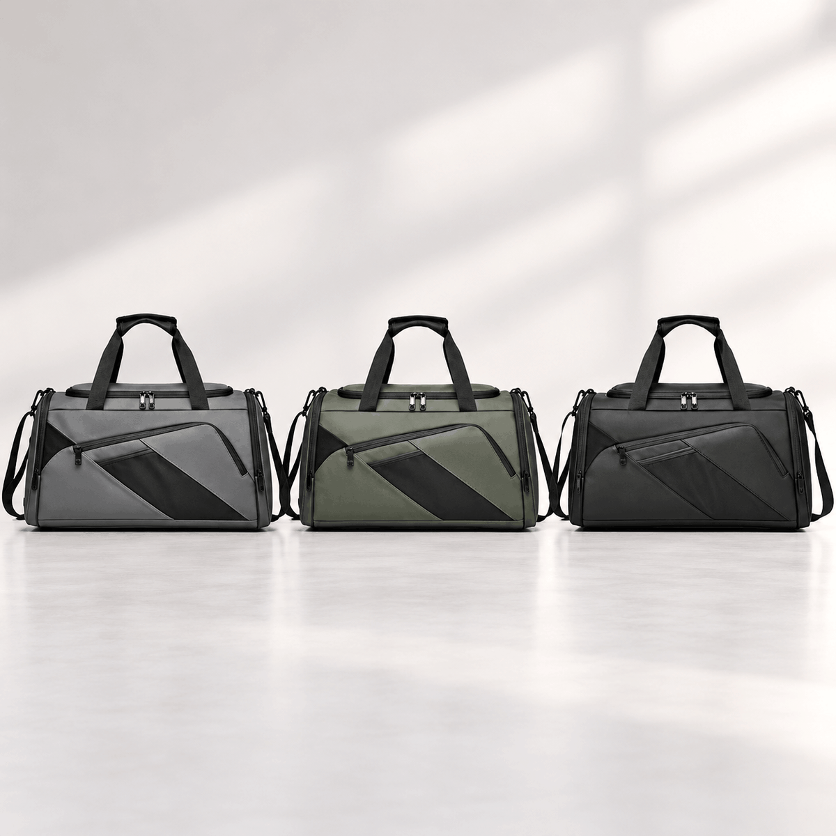 Multi-Compartment Travel Duffel Bag