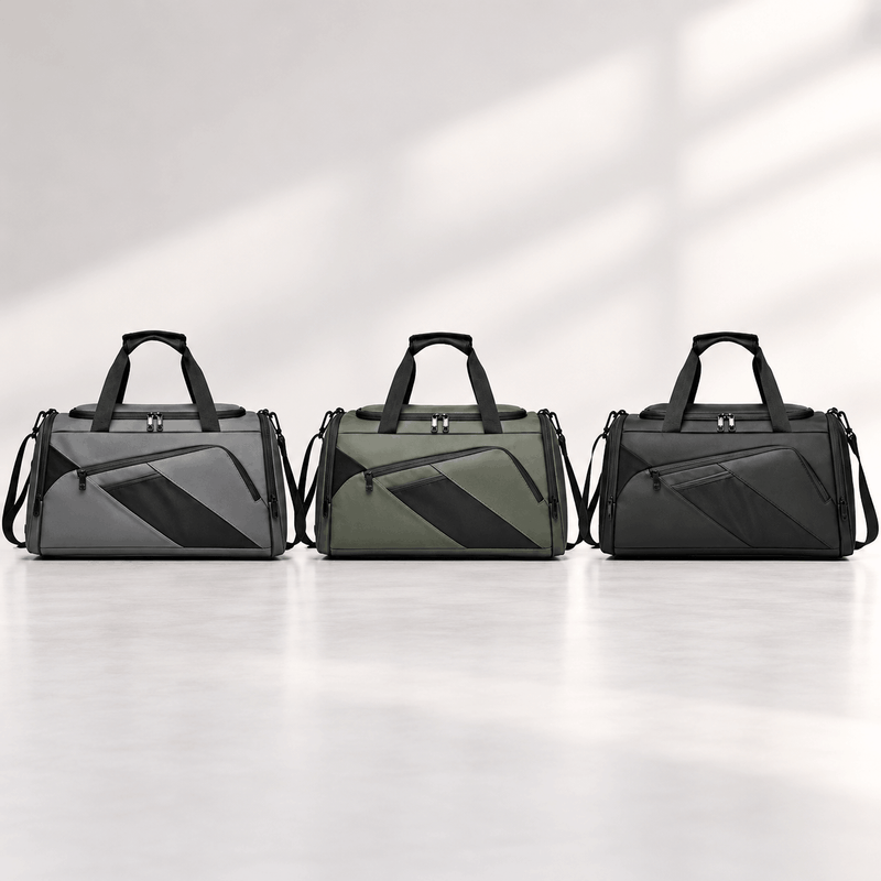 Multi-Compartment Travel Duffel Bag