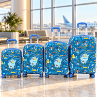 Kids Printed Hard-Shell Trolley Suitcase