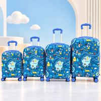 Kids Printed Hard-Shell Trolley Suitcase
