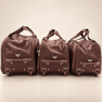 Soft-Sided Rolling Duffel Travel Bag Set